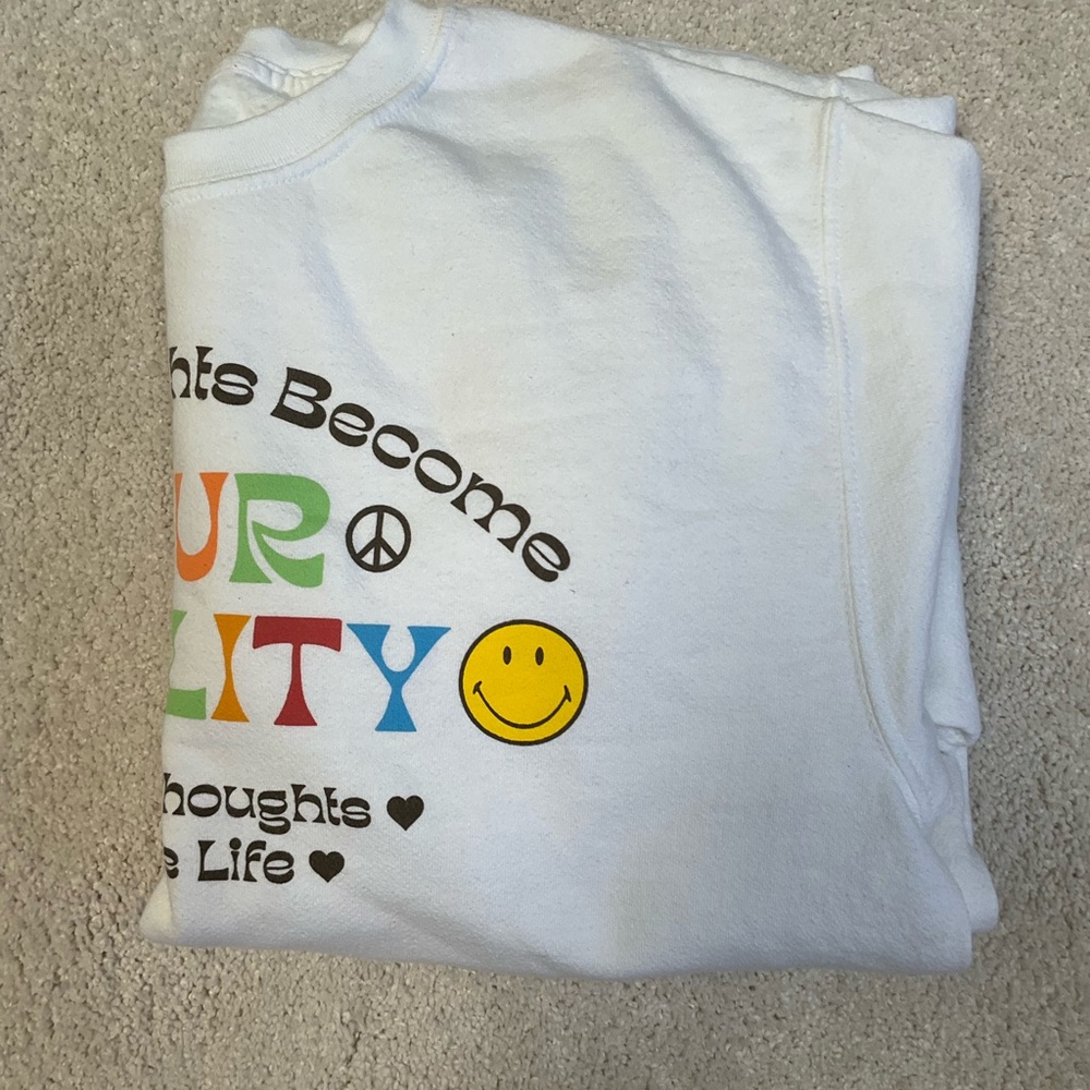 Pacsun, smiley crewneck sweatshirt s